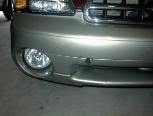 Crack along front bumper